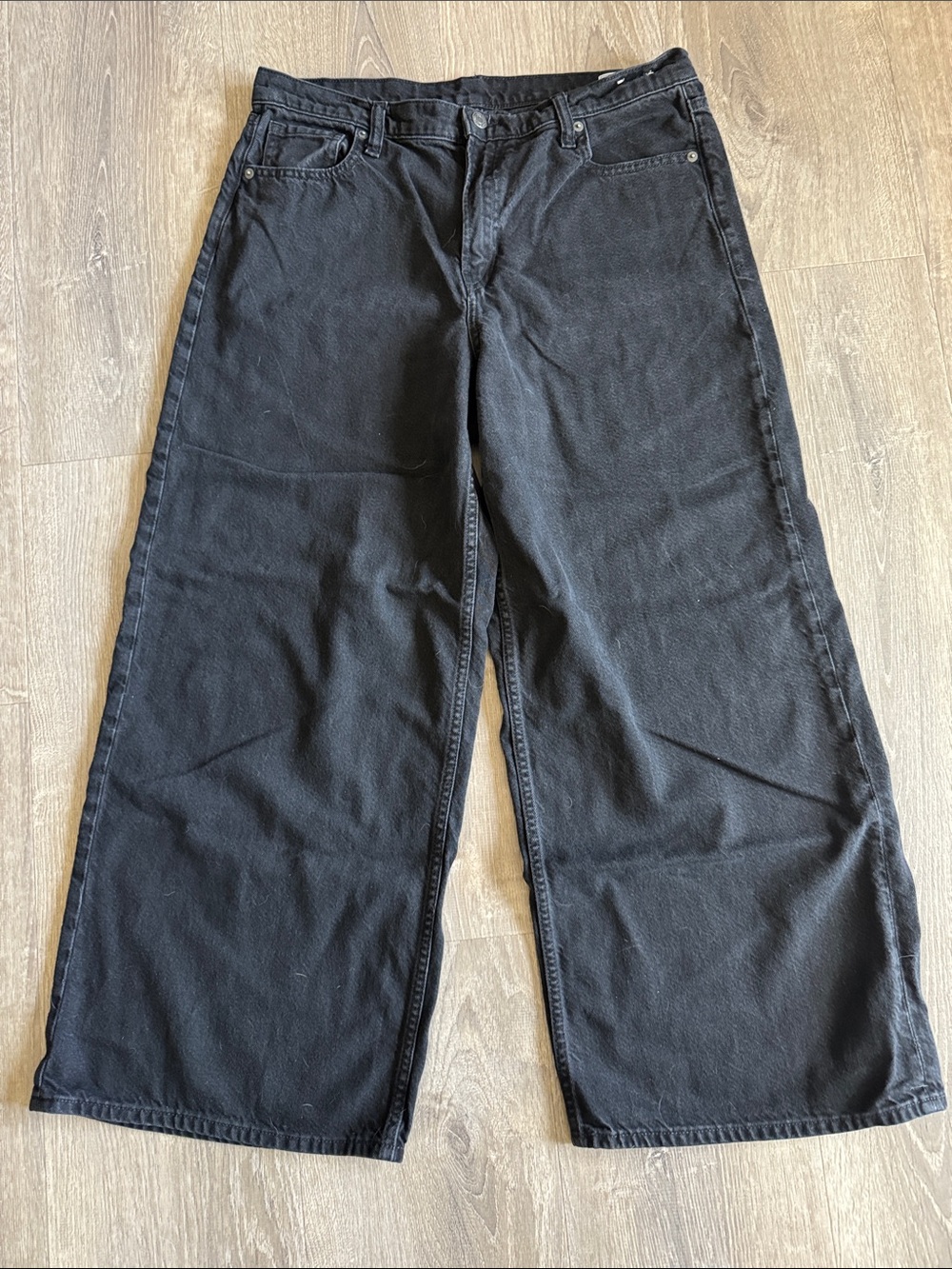 Gap Ultra Wide Leg Black Jeans